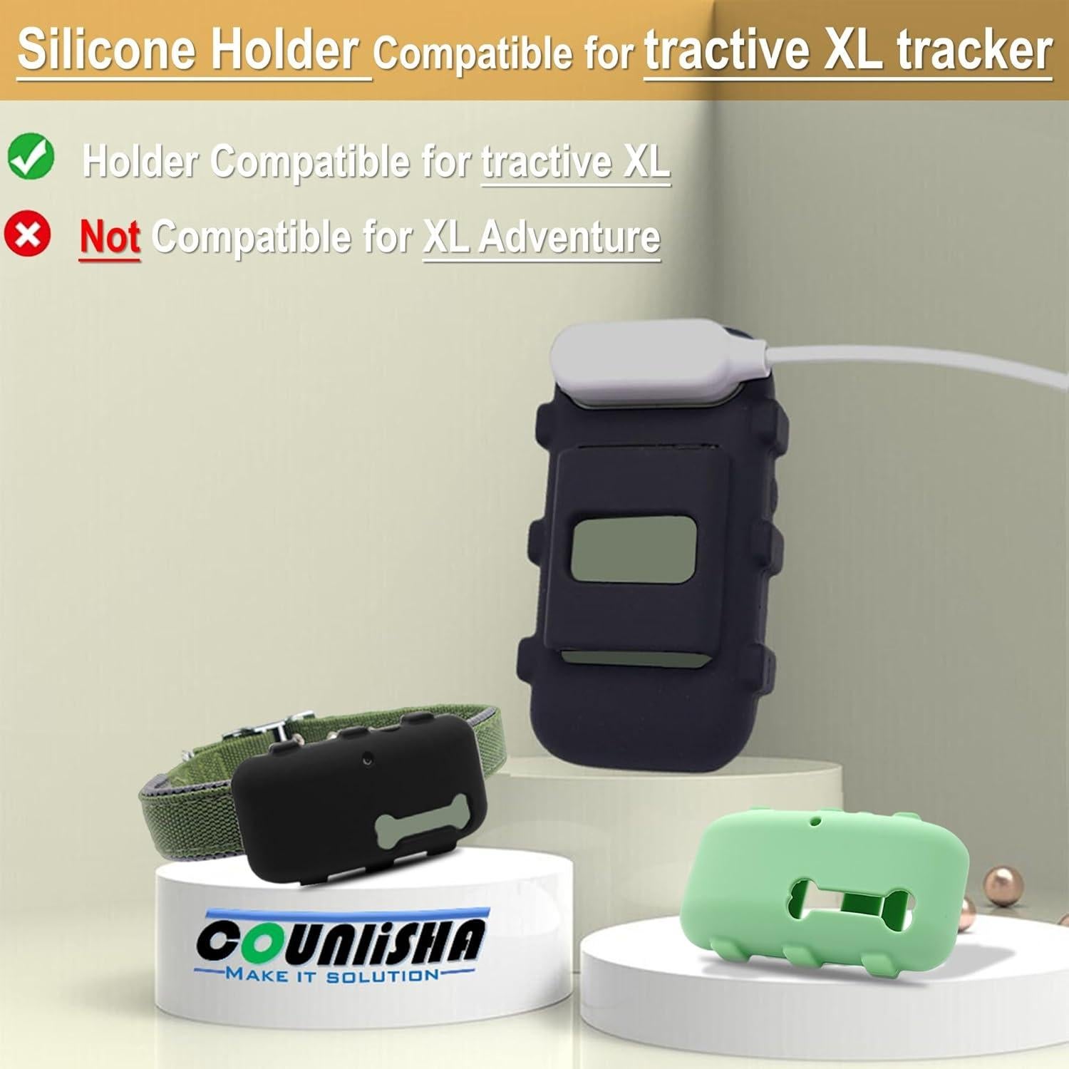 Paquete de 2 Fundas de Silicona Counlisha para Tractive XL