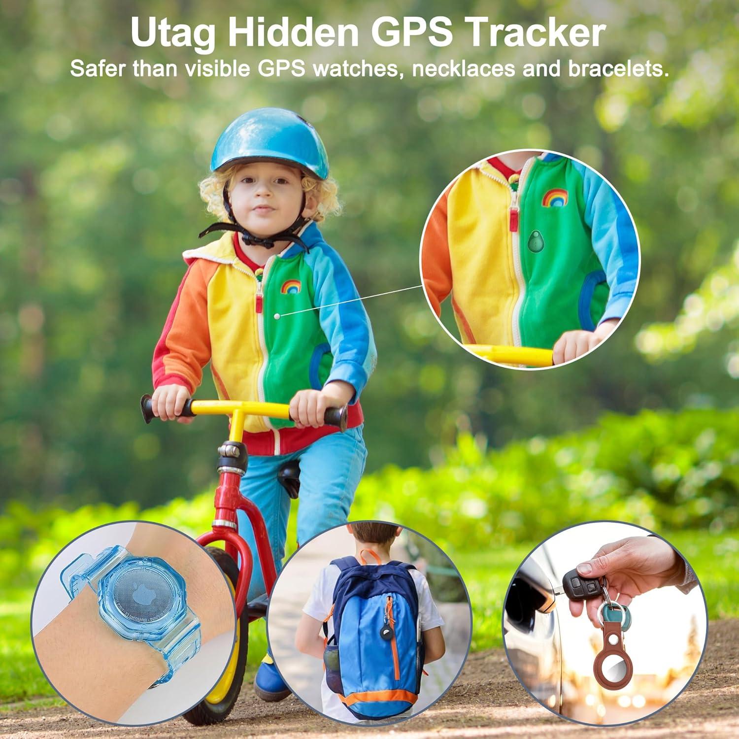 Rastreador GPS Utag para Niños y Mascotas, Impermeable IP67