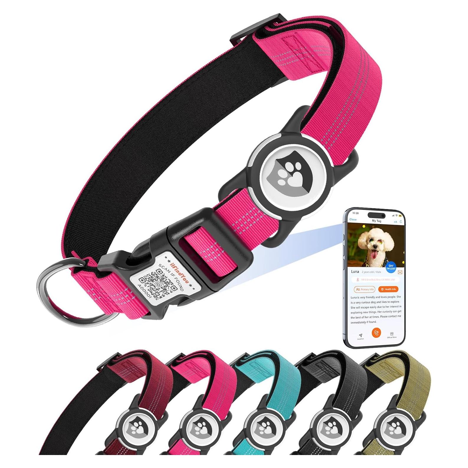 Collar Reflectante para Perros ILFINDYOU Rojo S 10-15"