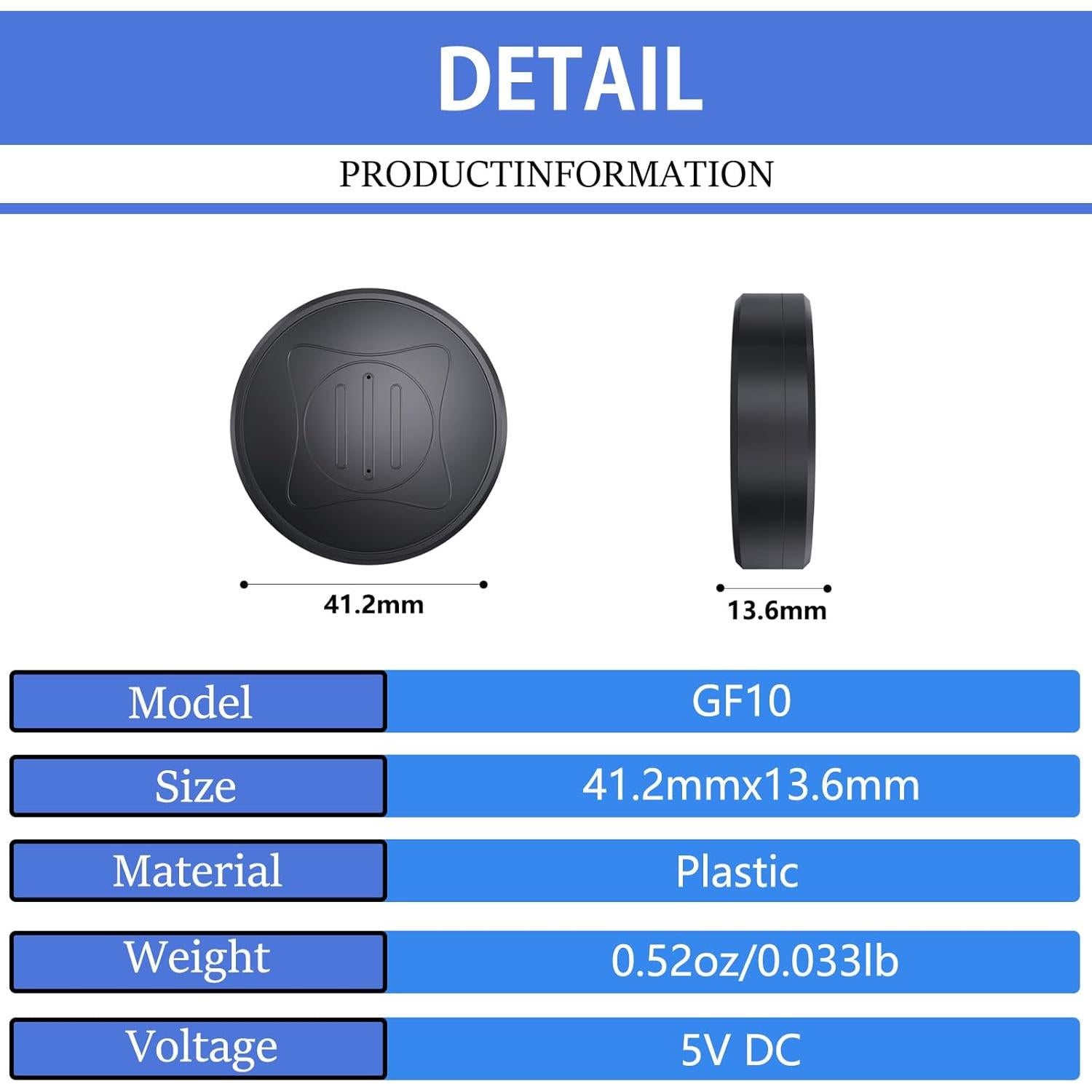 Rastreador GPS NGXDFL Mini 17g con Geocerca y Sin Cuota