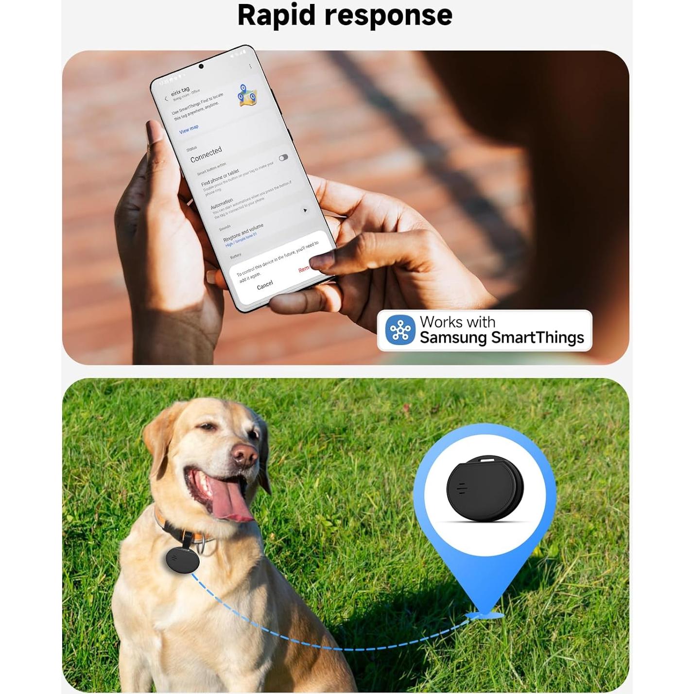 Rastreador Inteligente eirix IP67 para Llaves y Mascotas