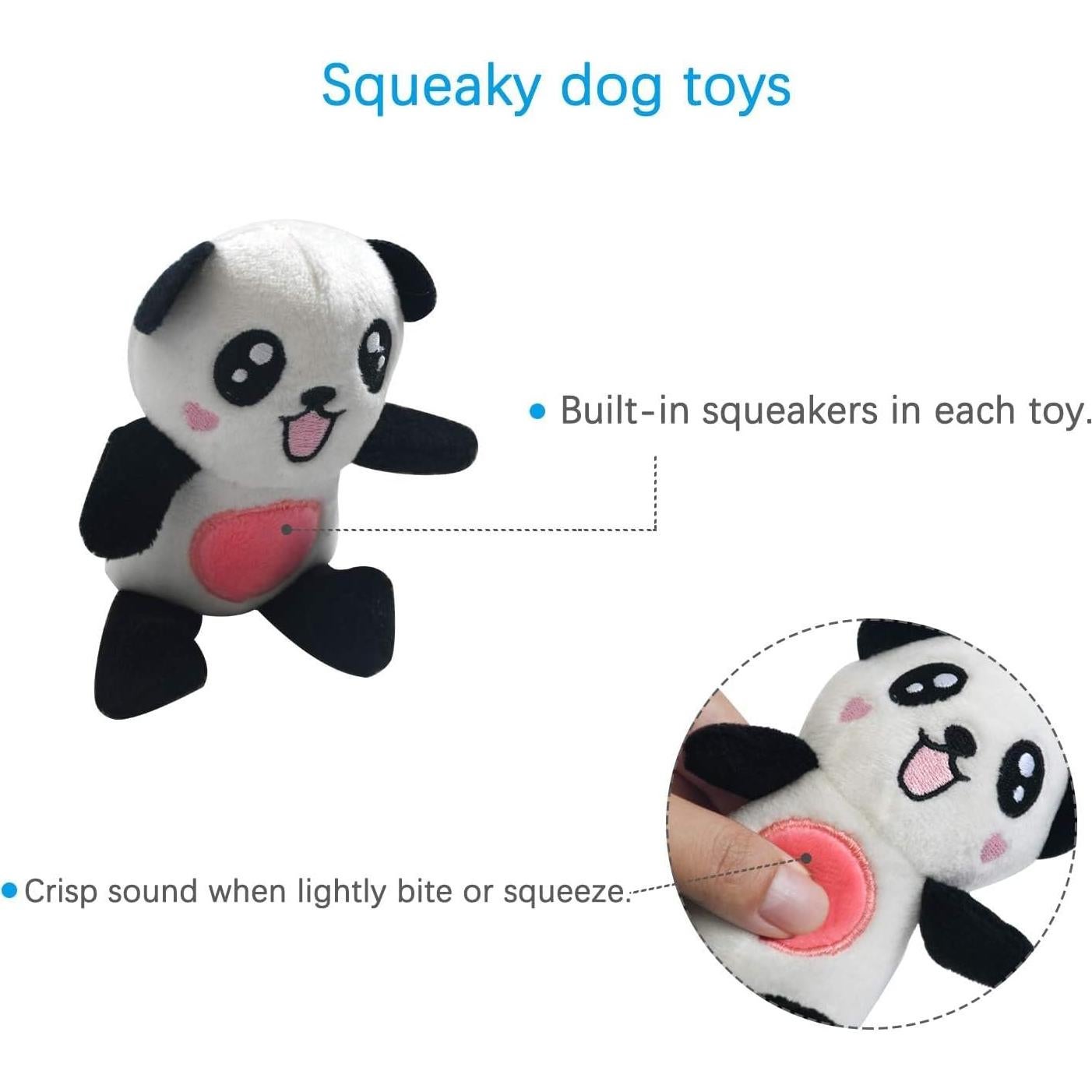 Pack 12 Juguetes de Peluche Squeaky Legend Sandy para Perros