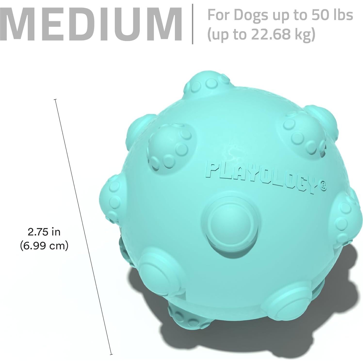 Pelota de Masticar Playology Mediana con Aroma a Mantequilla de Maní