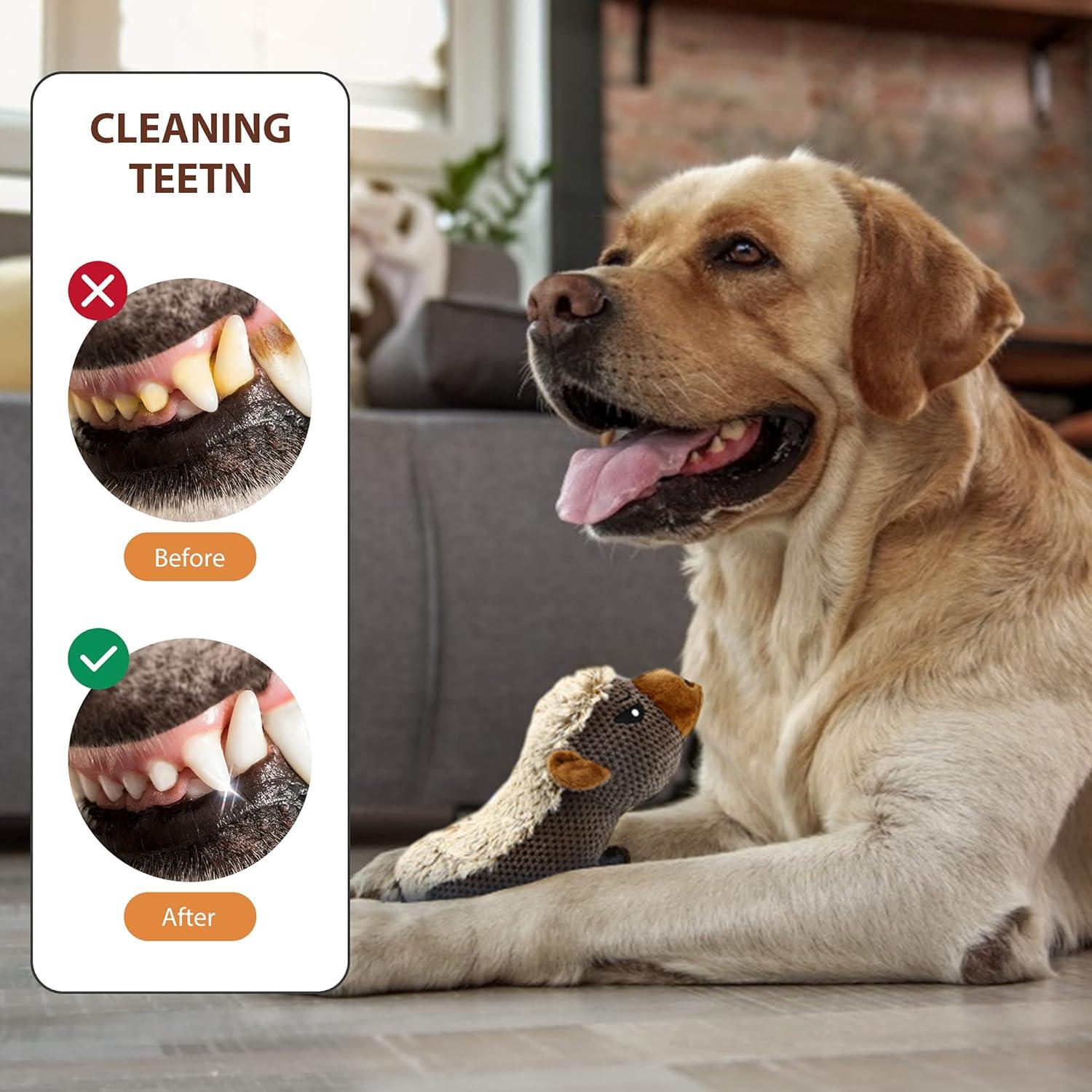 Juguete de Peluche para Perros IOKHEIRA Gris Duradero