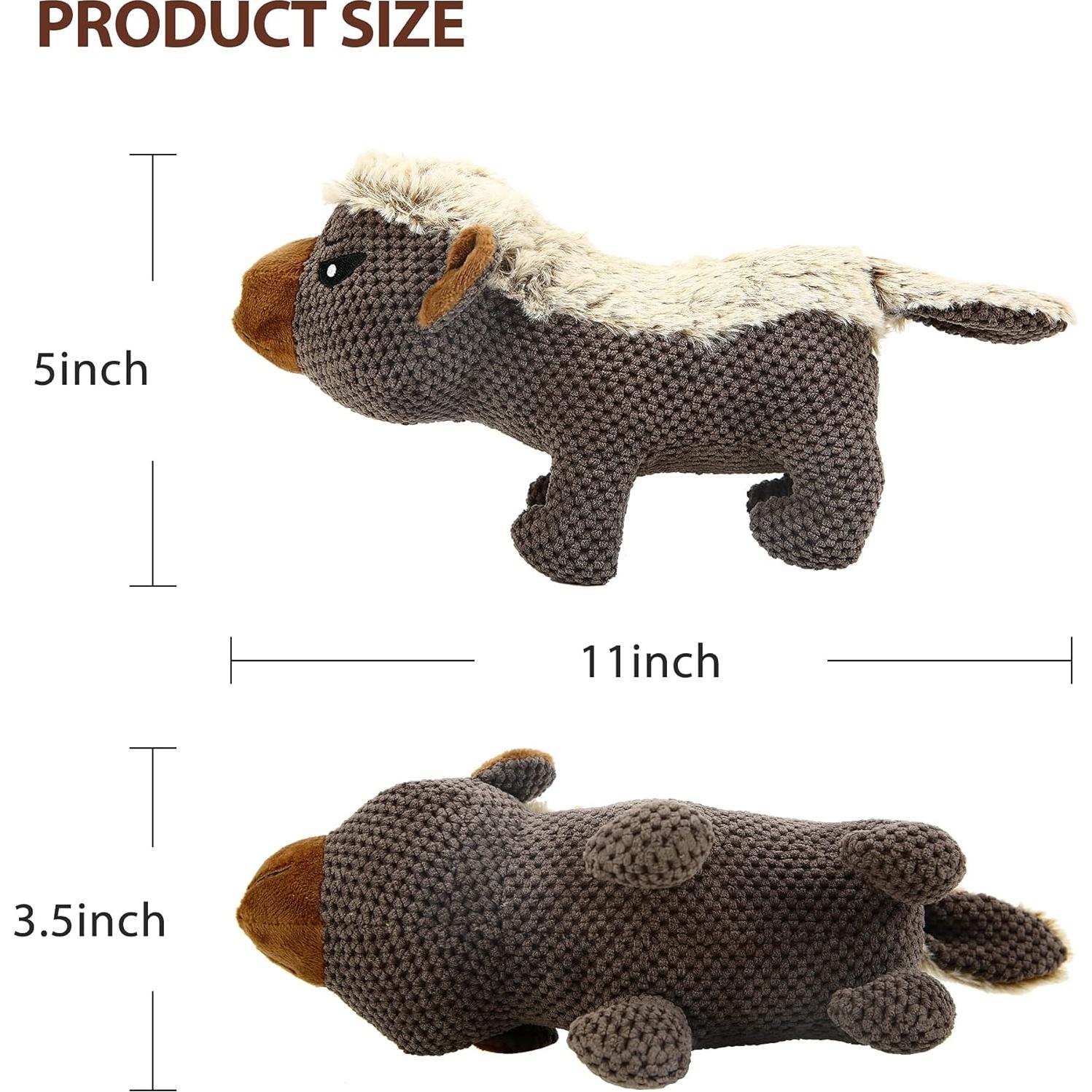 Juguete de Peluche para Perros IOKHEIRA Gris Duradero