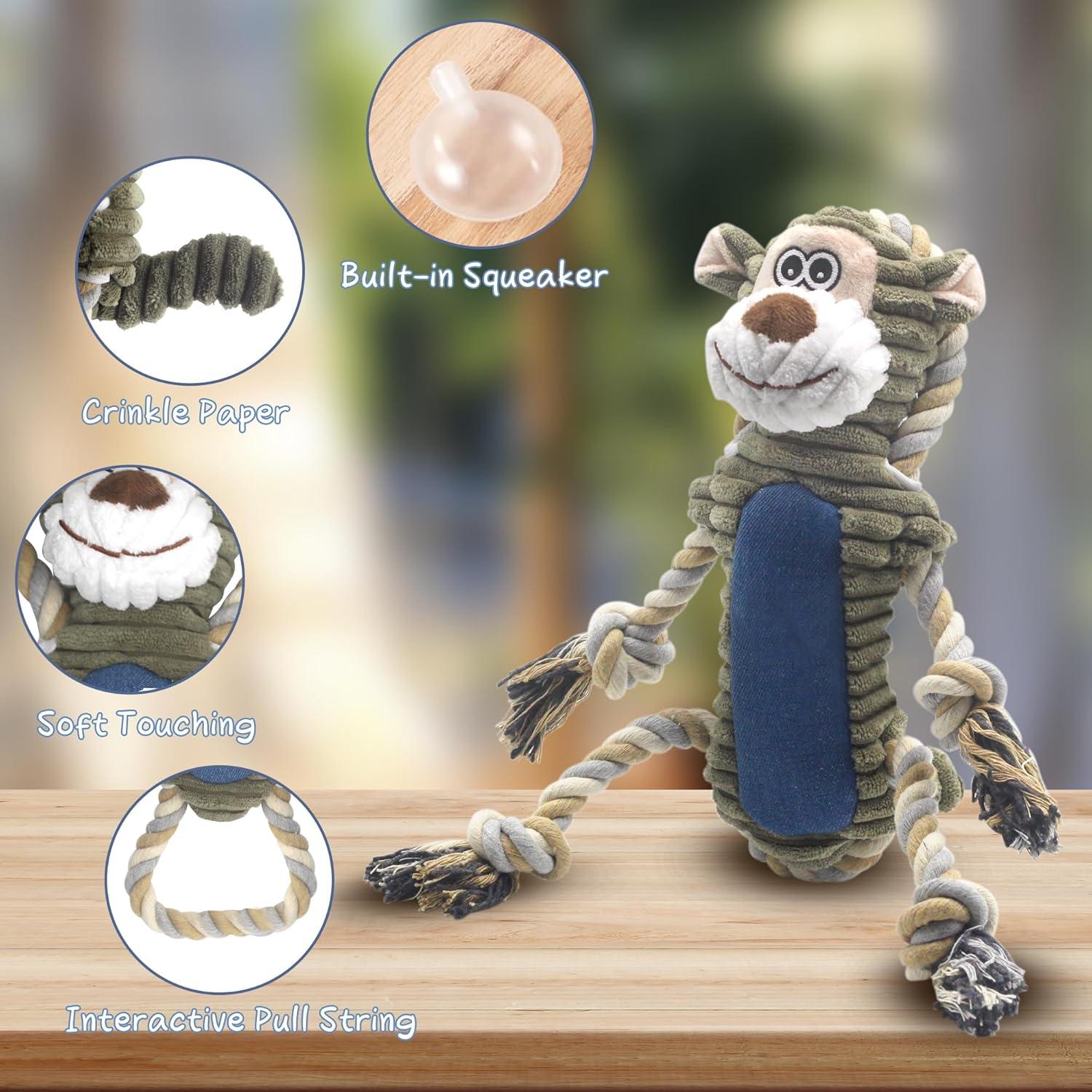 Juguete de Masticar para Perros BUYPOW Mono Squeaky 2,5cm