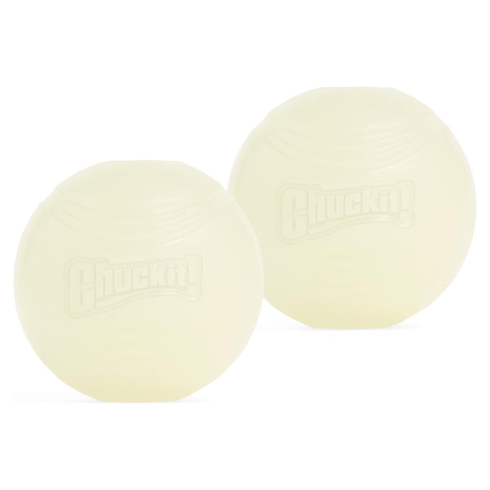 Pelotas Brillantes para Perros Chuckit! Max Glow 6,35 cm Paquete 2