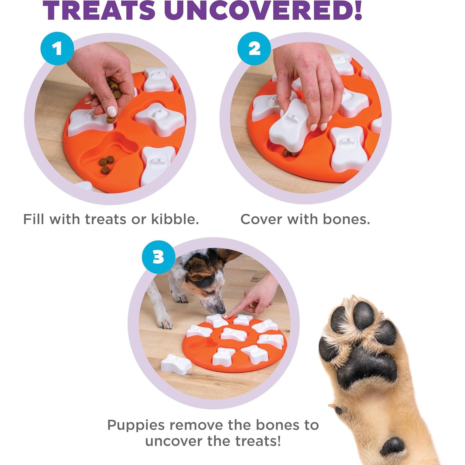 Juguete Enriquecimiento Perros Outward Hound Dog Smart Naranja