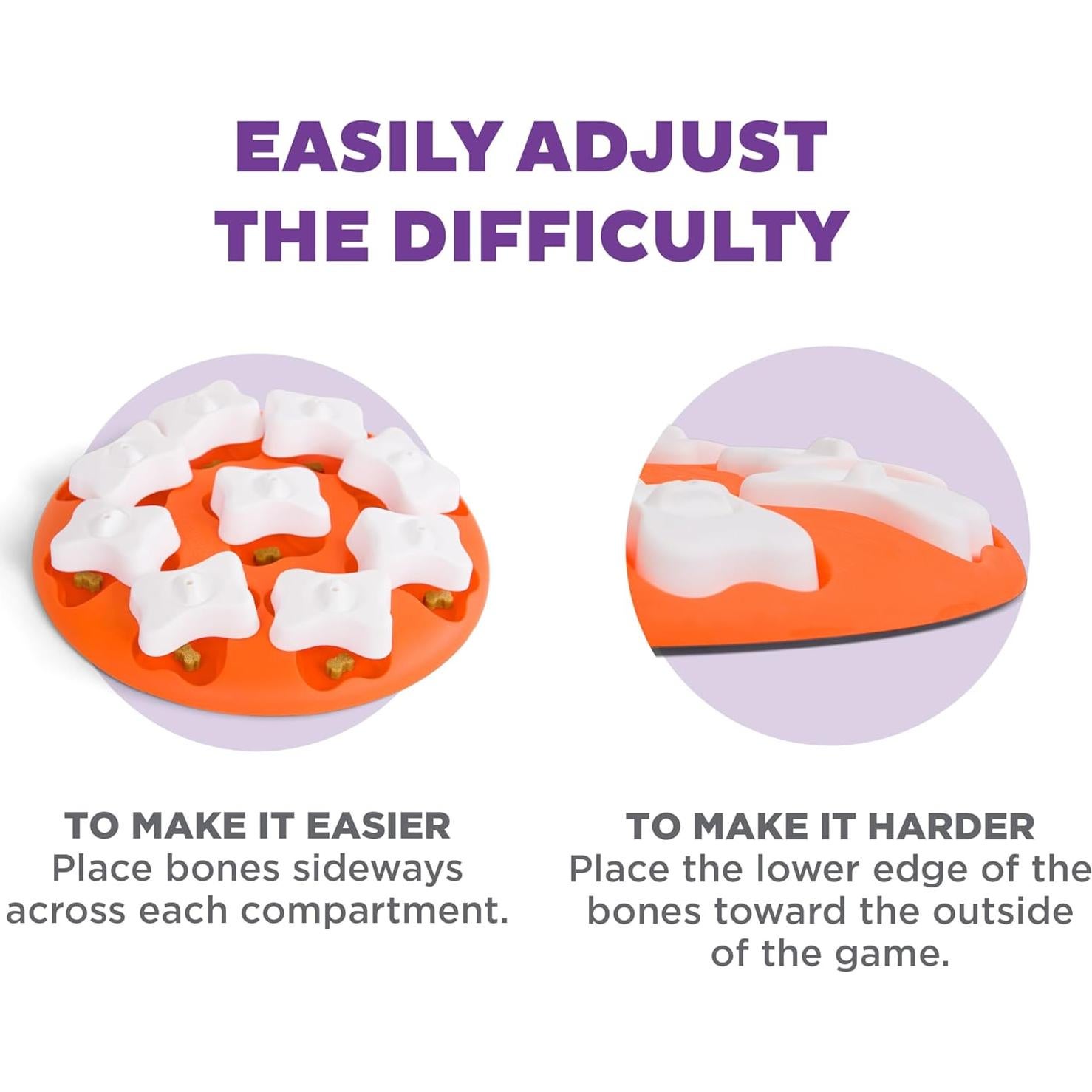 Juguete Enriquecimiento Perros Outward Hound Dog Smart Naranja