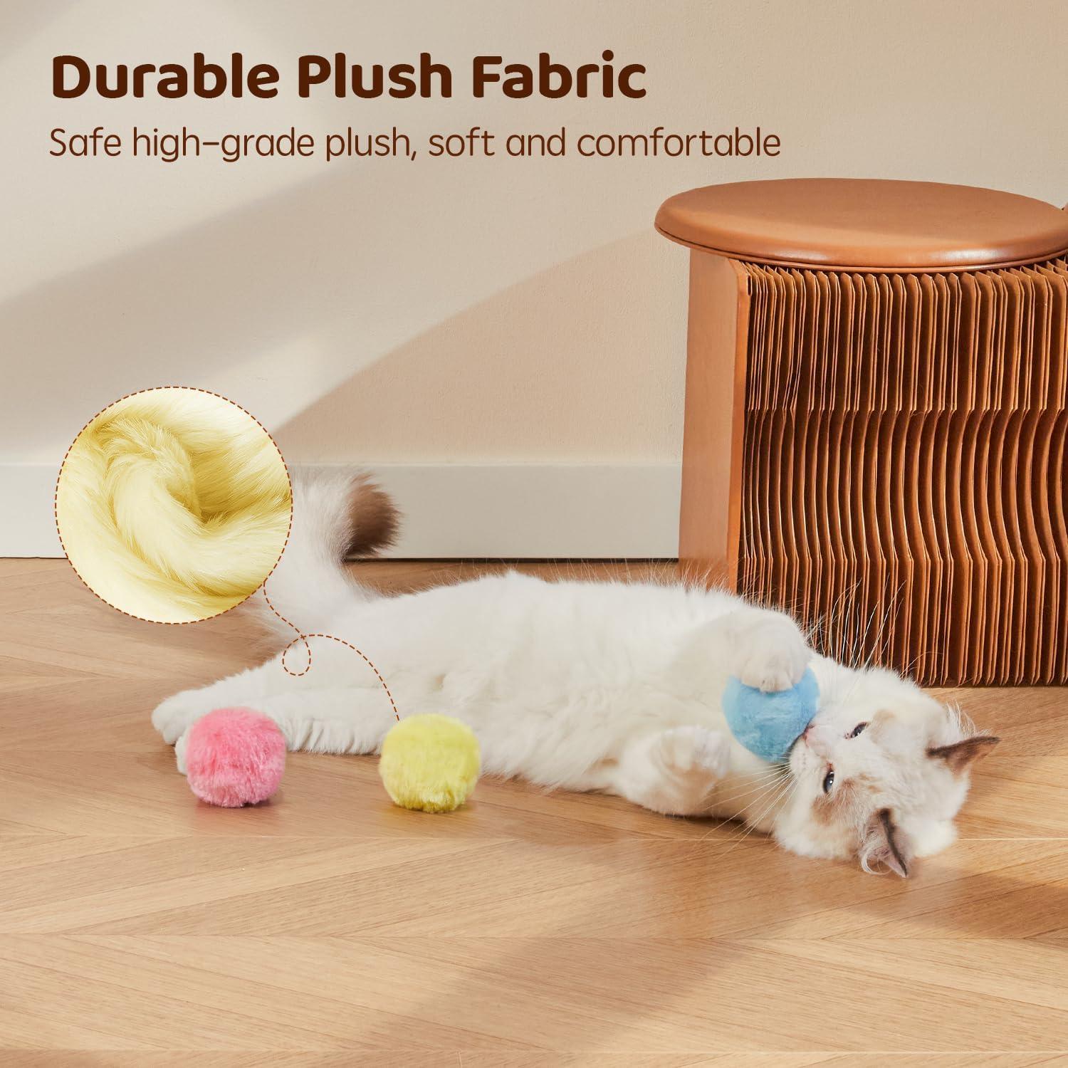 Pelotas Interactivas para Gatos Potaroma con Catnip - 3 Piezas