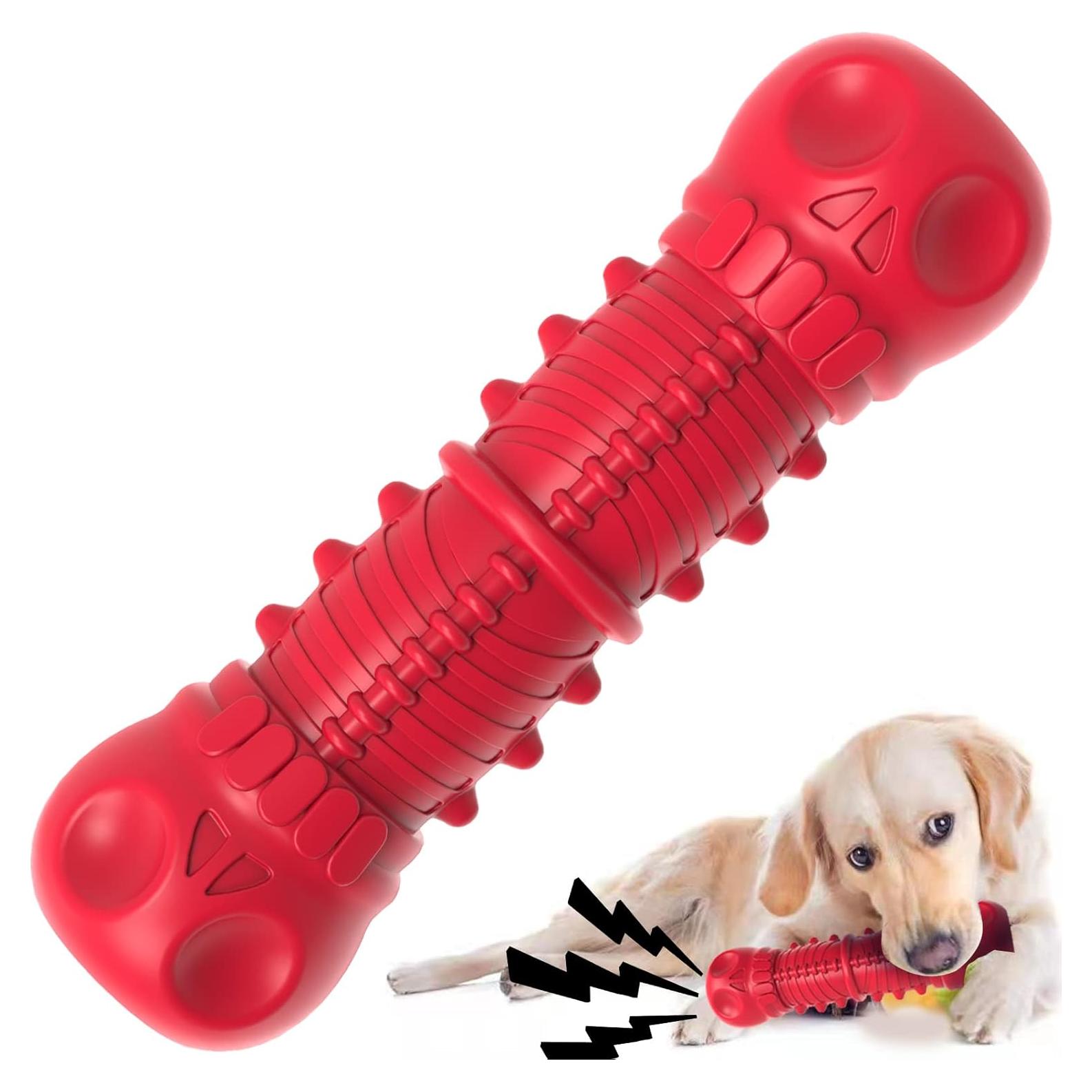 Juguete Squeaky ZIKATON para Perros Grandes Rojo 22.8cm