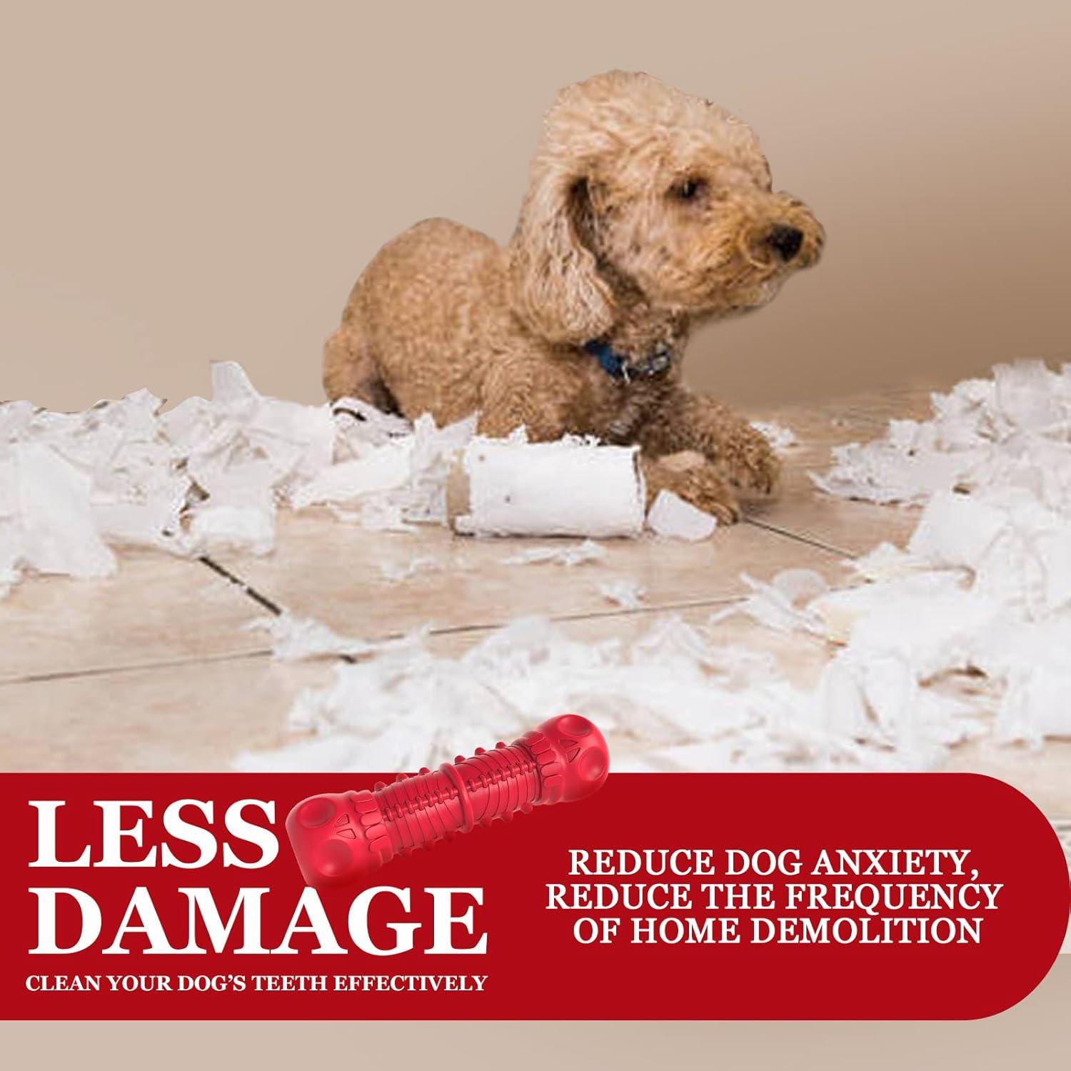 Juguete Squeaky ZIKATON para Perros Grandes Rojo 22.8cm