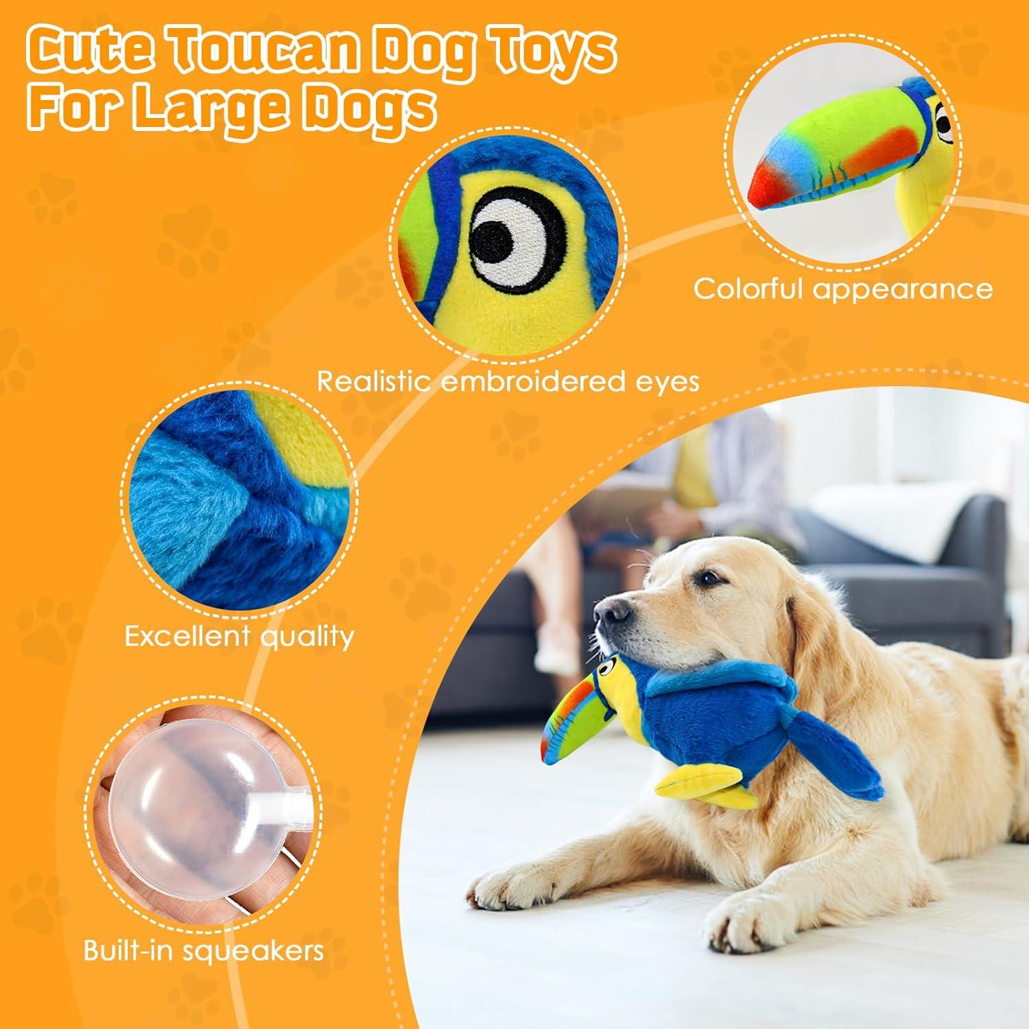 Juguete Squeaky para Perros WOWBALA Tucán 10,9x20,1 cm