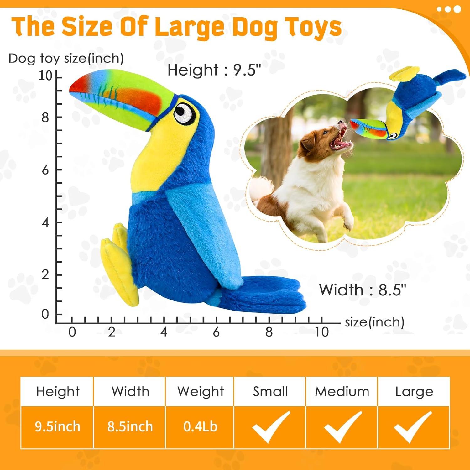 Juguete Squeaky para Perros WOWBALA Tucán 10,9x20,1 cm