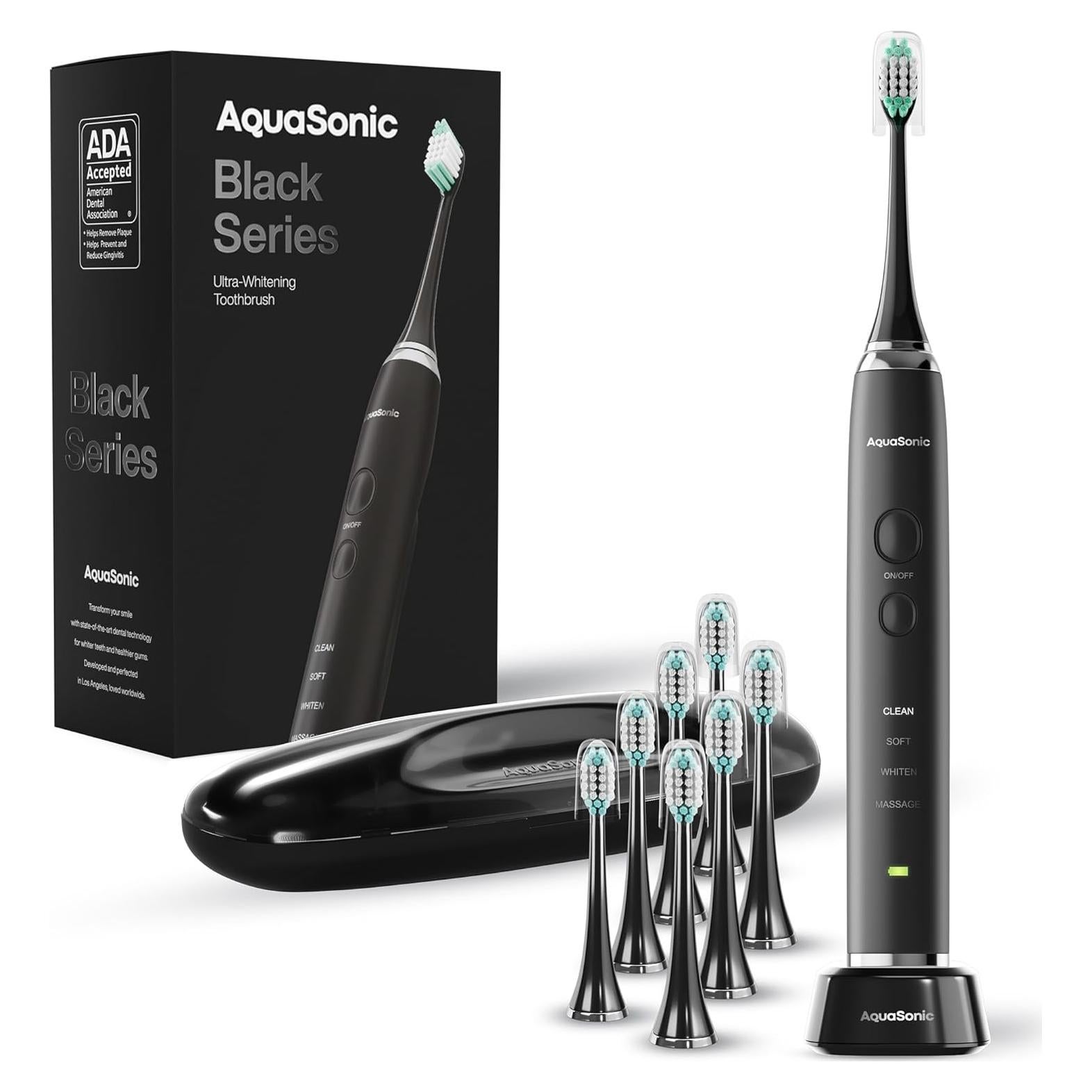 Cepillo de dientes eléctrico Aquasonic Black Series - 40,000 VPM