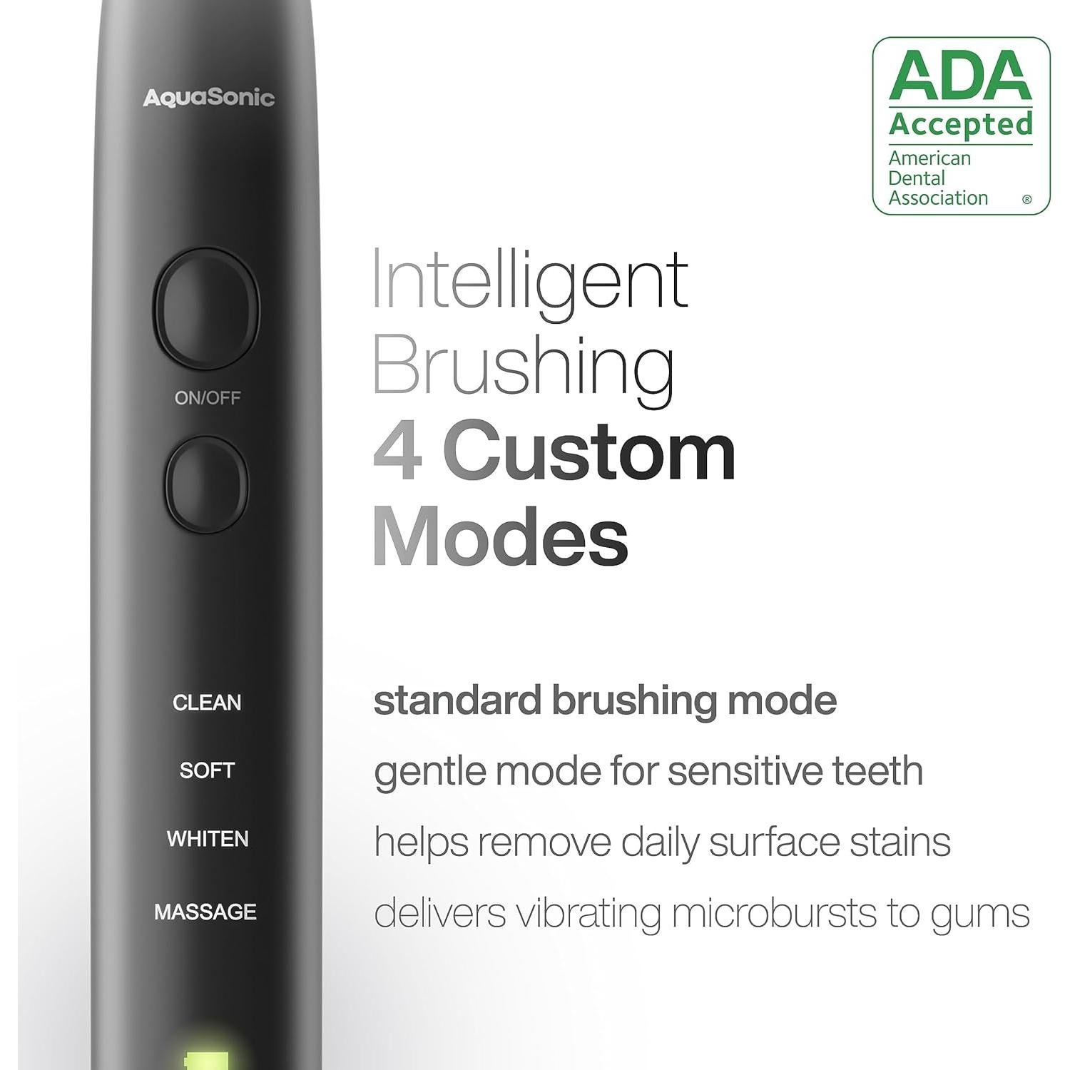 Cepillo de dientes eléctrico Aquasonic Black Series - 40,000 VPM