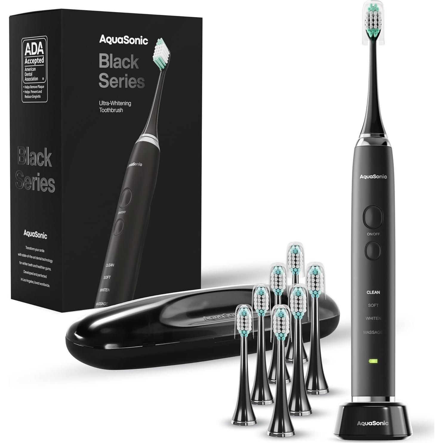 Cepillo de dientes eléctrico Aquasonic Black Series - 40,000 VPM