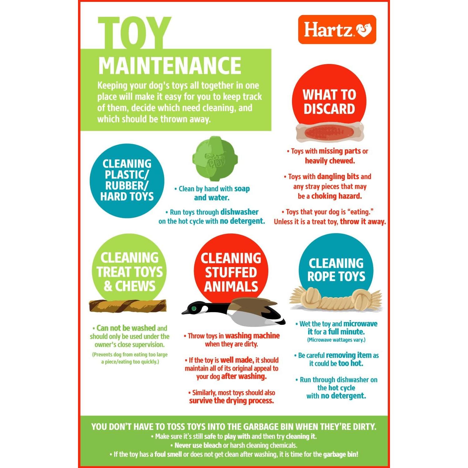 Hartz DuraPlay Juguetes para Perros Medianos 3 Piezas