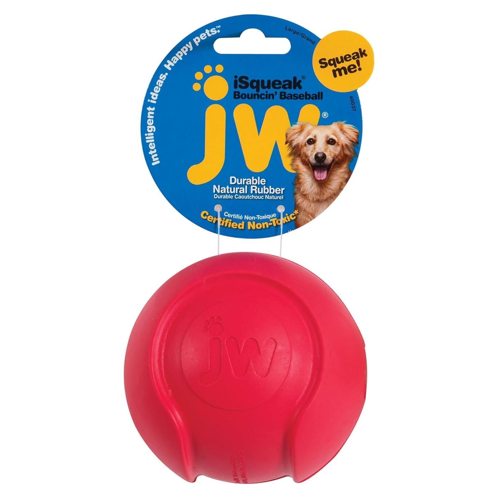 Juguete para Perros JW Pet iSqueak Béisbol Grande 12cm