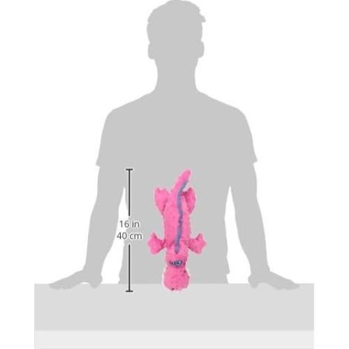 Juguete de Peluche Squeaky goDog Gators Rosa Grande