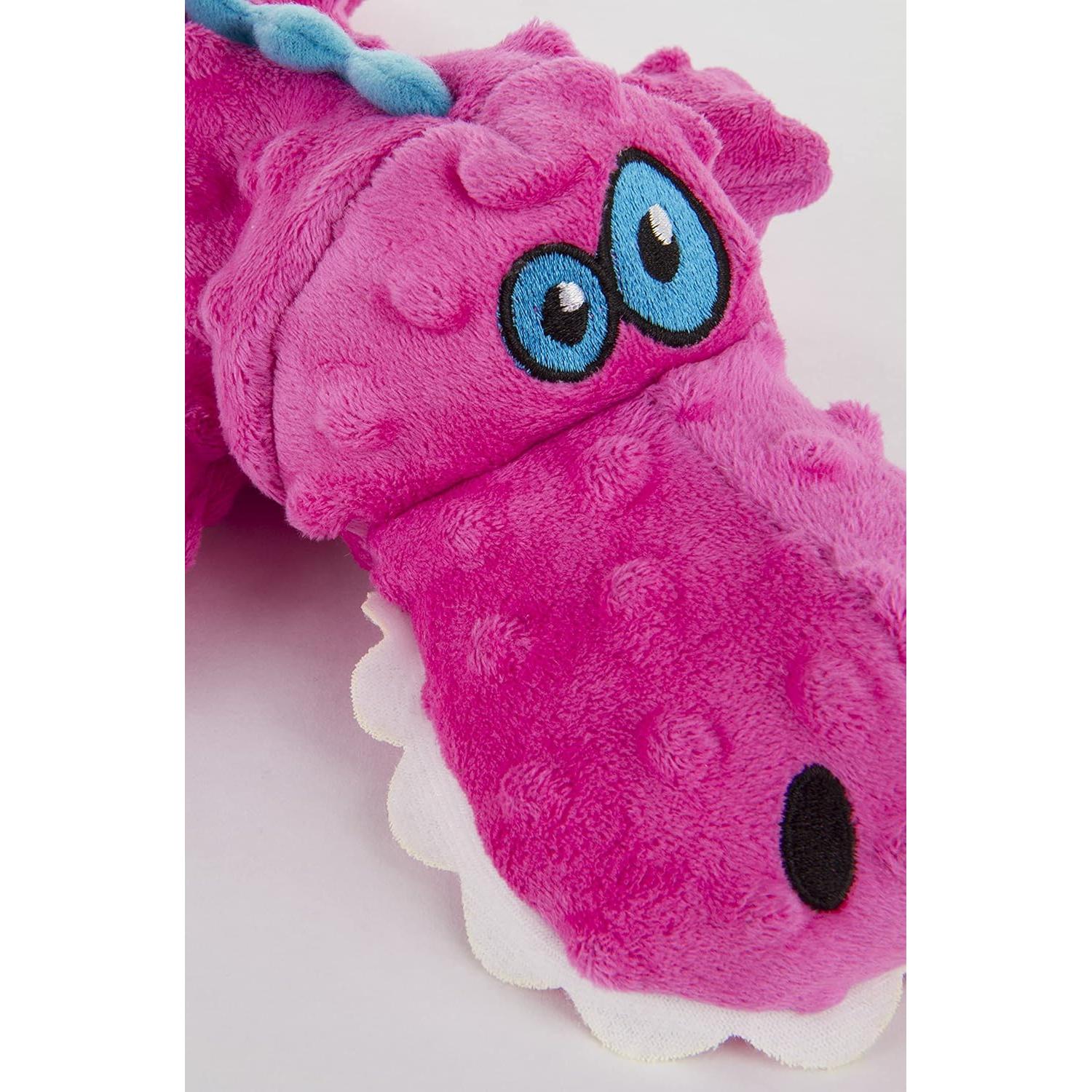 Juguete de Peluche Squeaky goDog Gators Rosa Grande