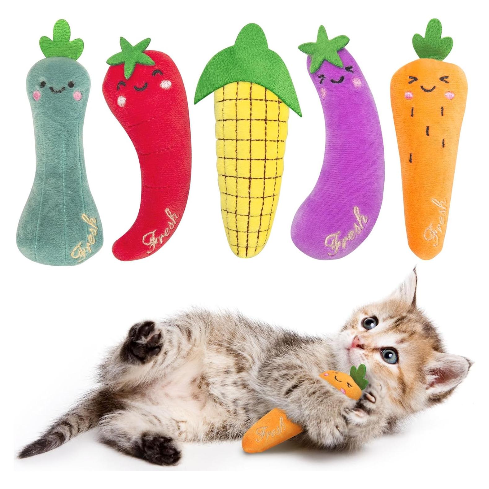 Juguetes para Gatos ETEKYER 5 Pcs con Hierba Gatera