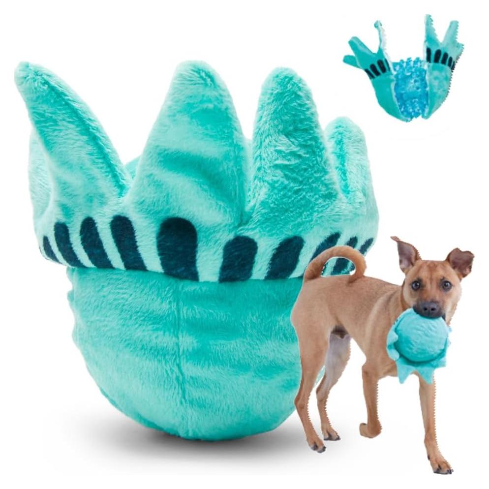 Pelota Squeaky 2-en-1 Barkbox Lady Liberty Grande