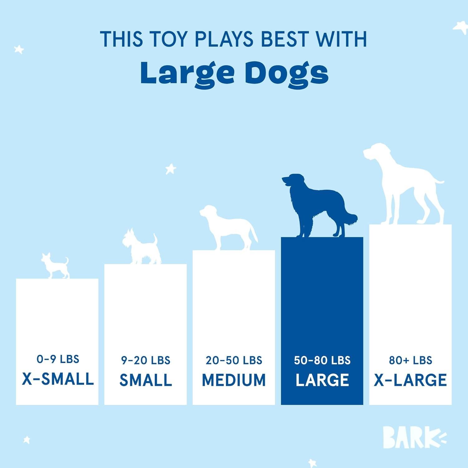 Pelota Squeaky 2-en-1 Barkbox Lady Liberty Grande