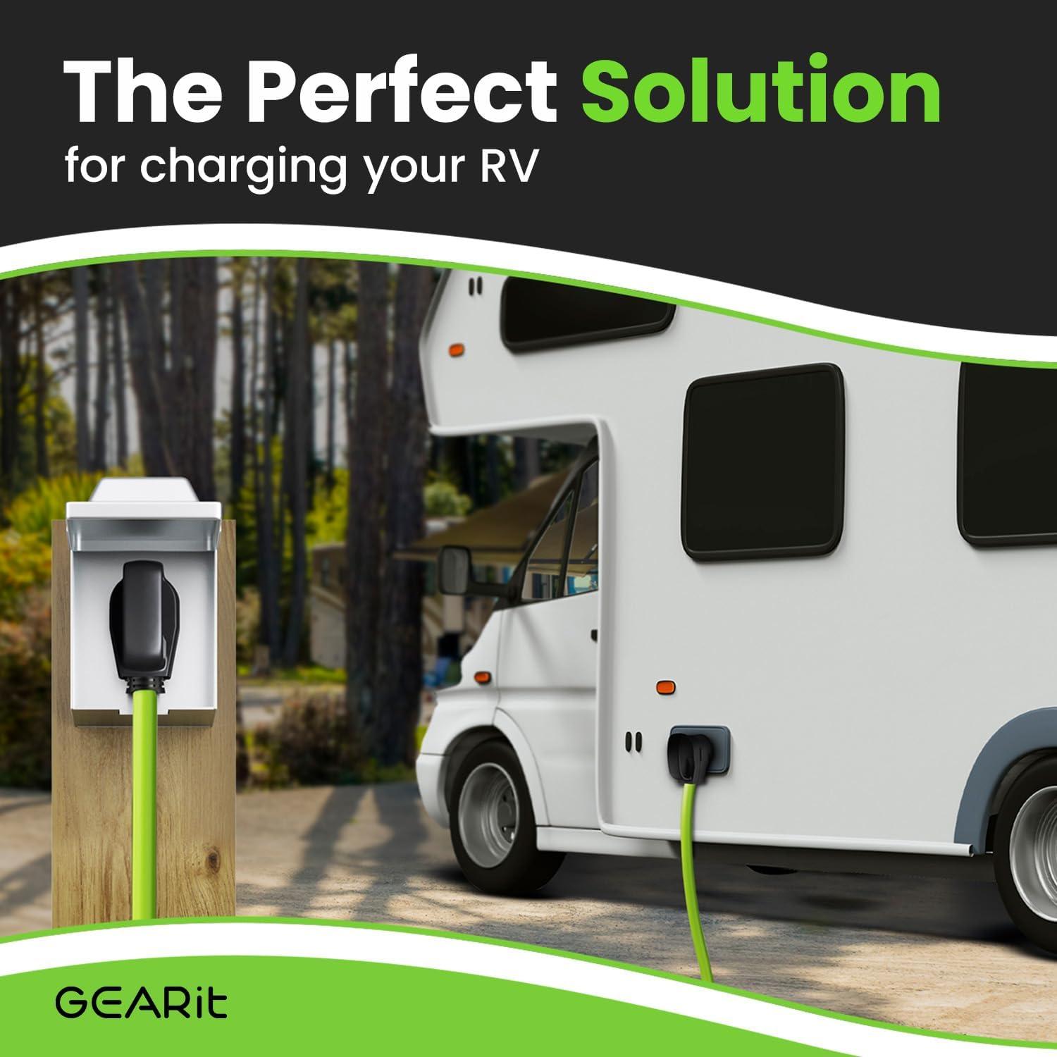 Cable de extensión 30A GearIT 30,48m NEMA TT-30 resistente