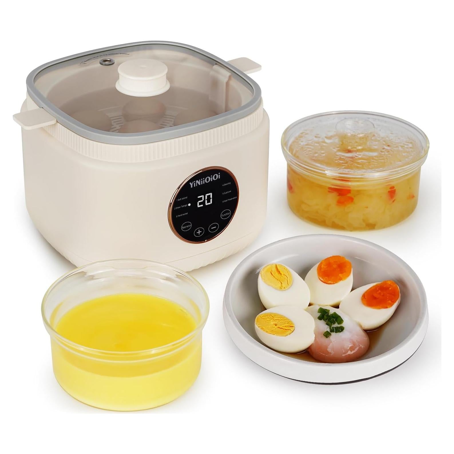 Cocedor de Huevos Eléctrico YiNiiOi CZD-NR11 7 Huevos