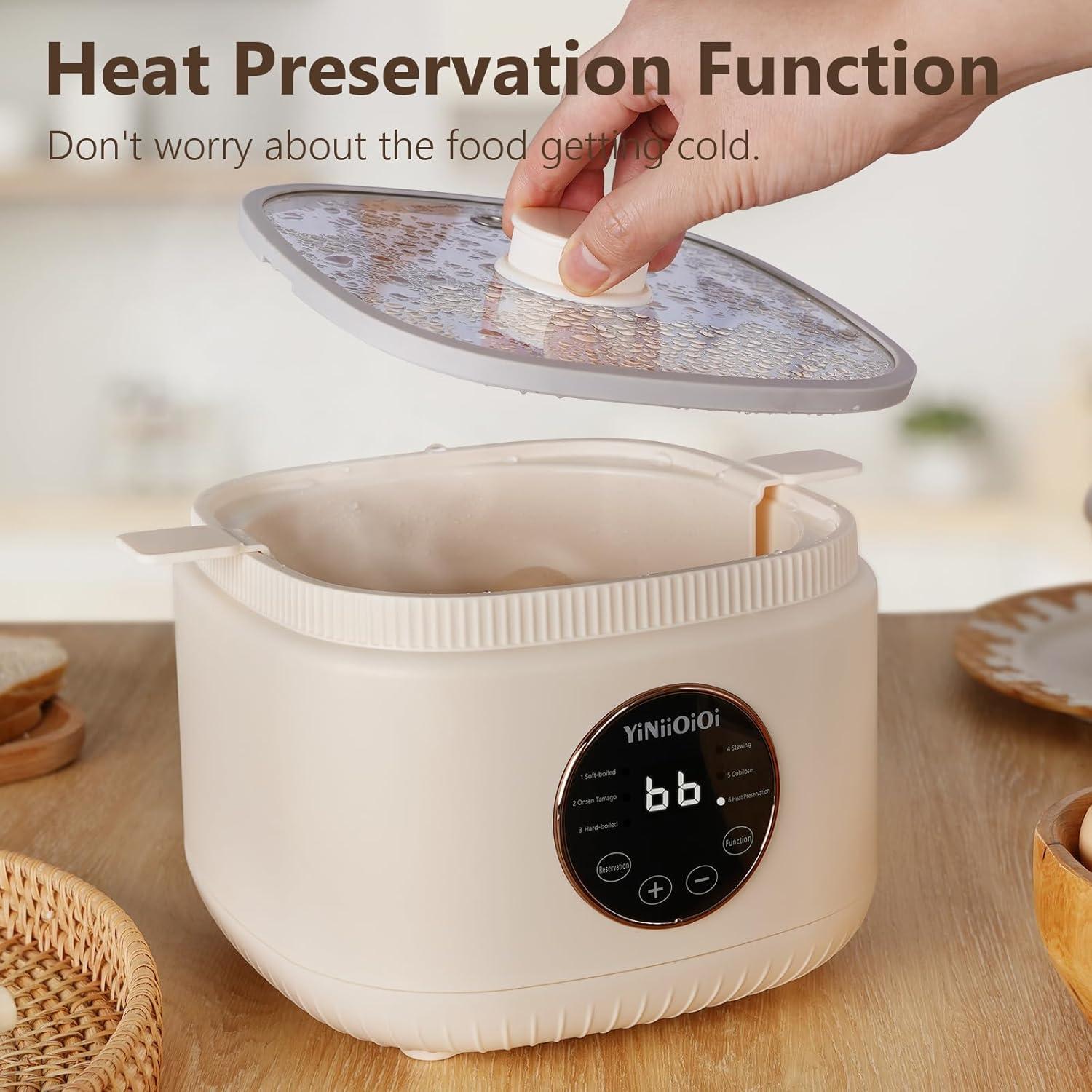 Cocedor de Huevos Eléctrico YiNiiOi CZD-NR11 7 Huevos