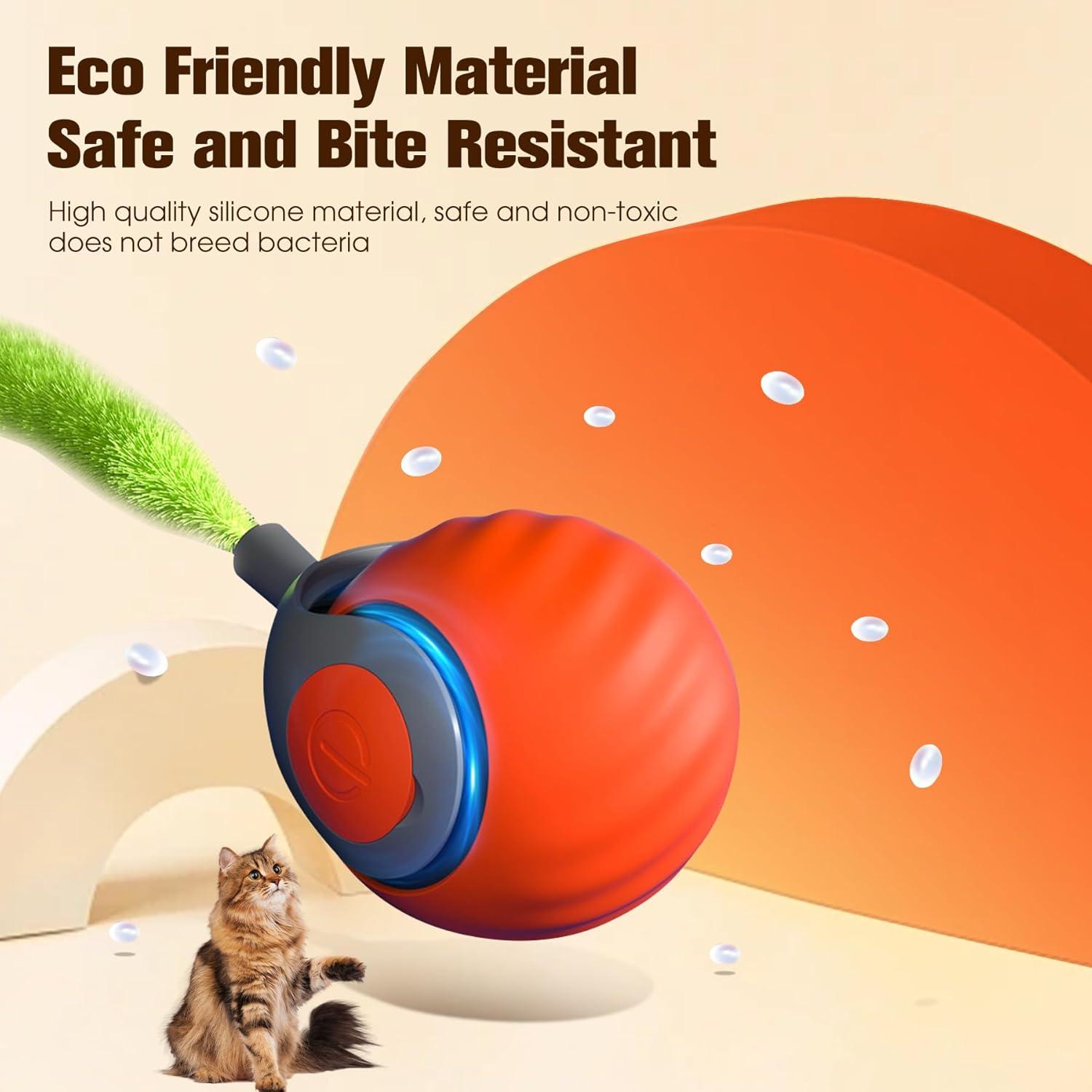 Juguete Interactivo para Gato Kanuoc Speedy Tail Naranja