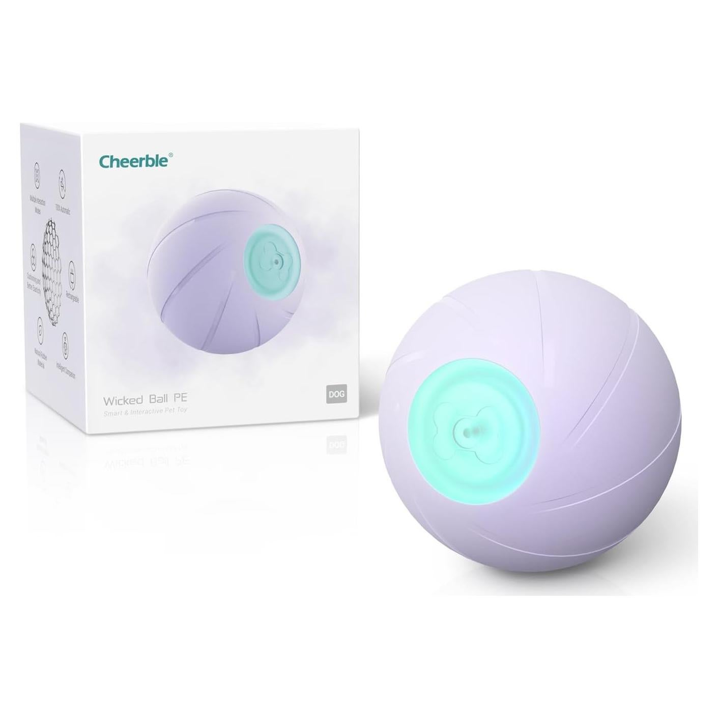 Bola Malvada PE Cheerble para Perros Medianos, Interactiva LED