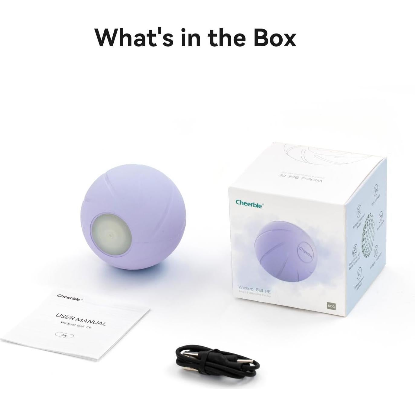 Bola Malvada PE Cheerble para Perros Medianos, Interactiva LED