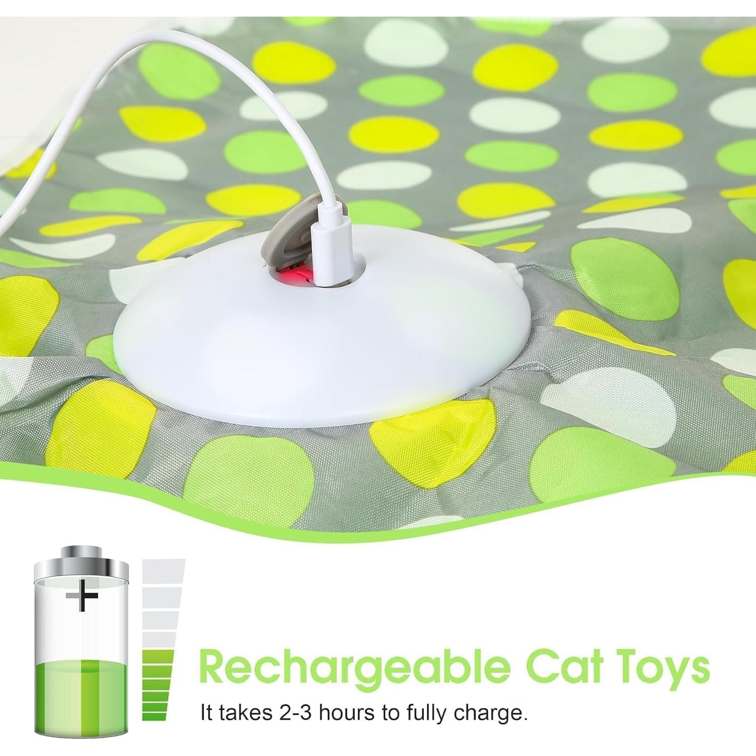 Juguete Interactivo para Gatos FUGODIWI P43 - Plumas y Sonido