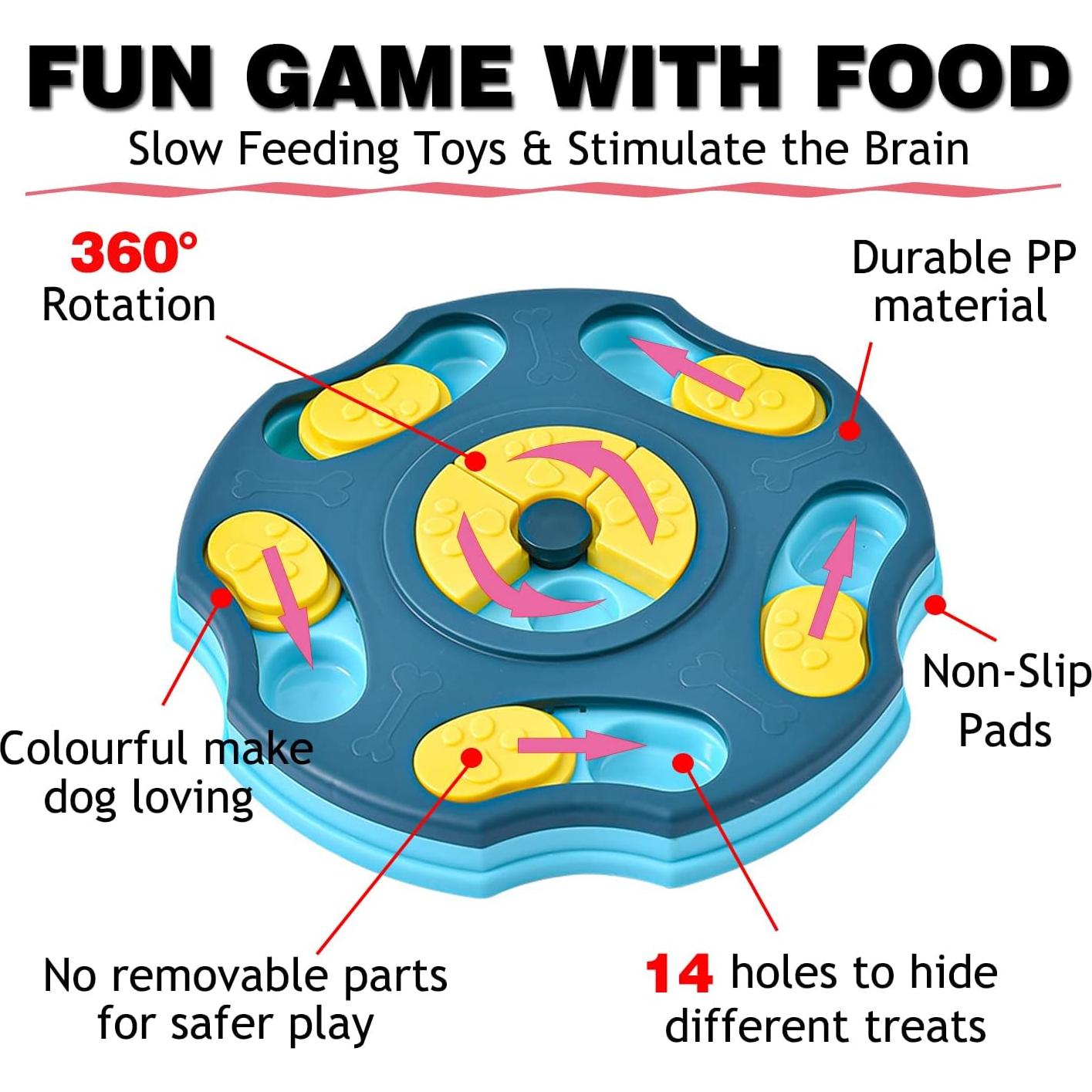 Juguete Rompecabezas Interactivo XIGOU para Perros y Gatos