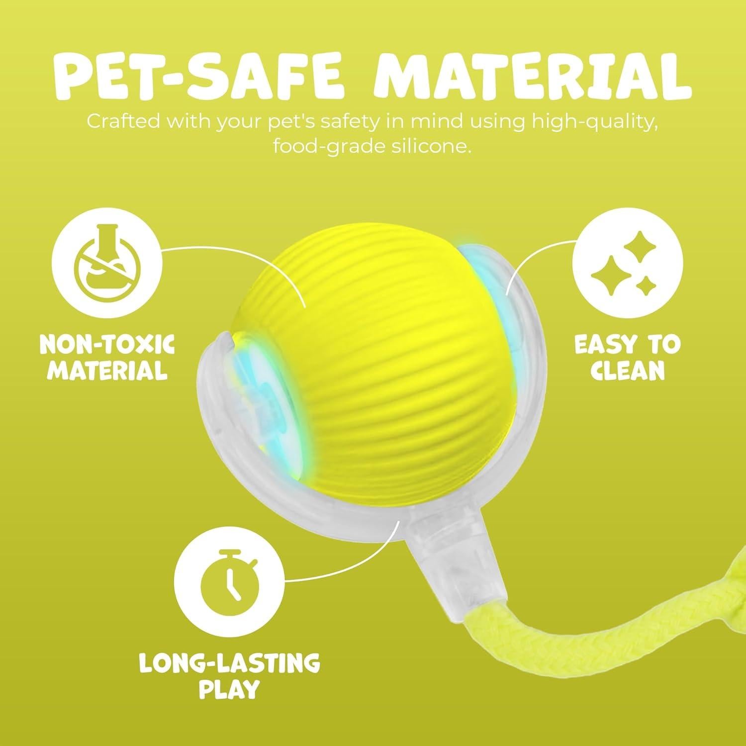 Juguete Interactivo para Gatos Pawlo Speedy Tail 2.0 Amarillo