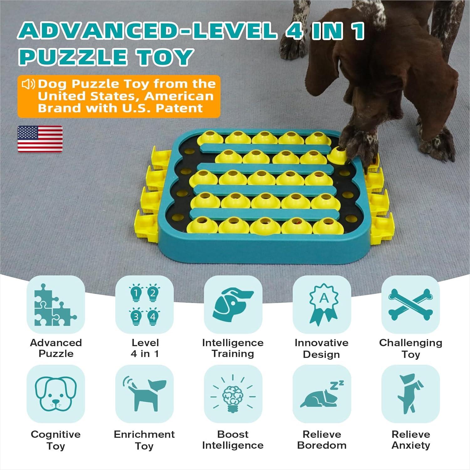 Juguete rompecabezas para perros KADTC nivel 4 verde