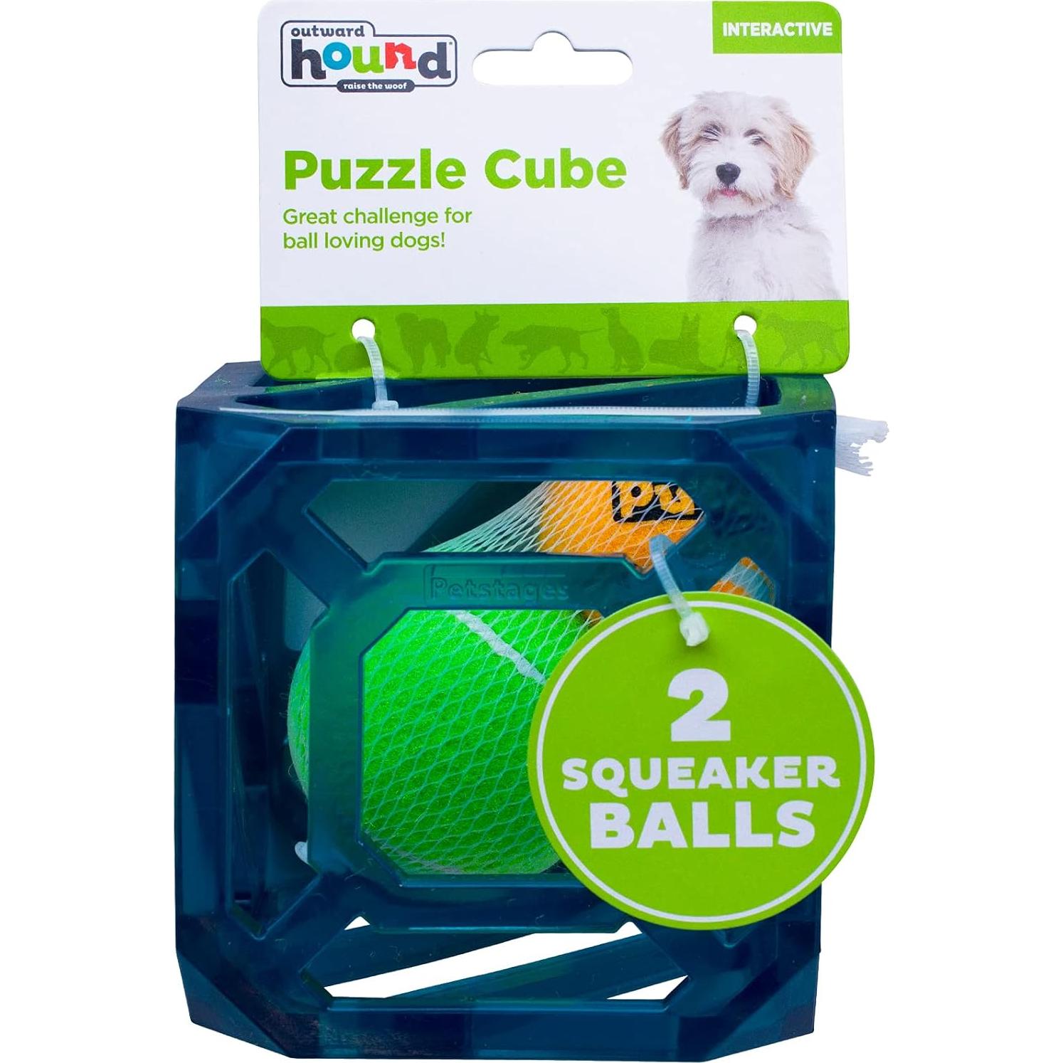 Cubo de Rompecabezas Interactivo para Perros Outward Hound