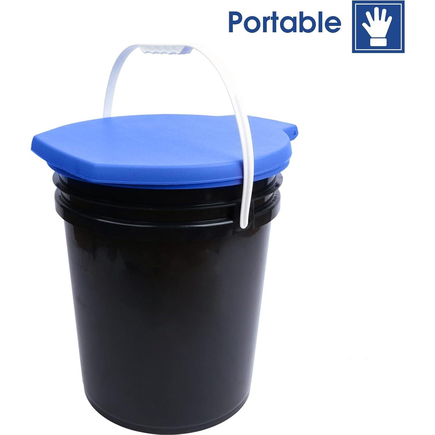 Asiento de inodoro portátil Landhood NV-003 para cubo 30 cm