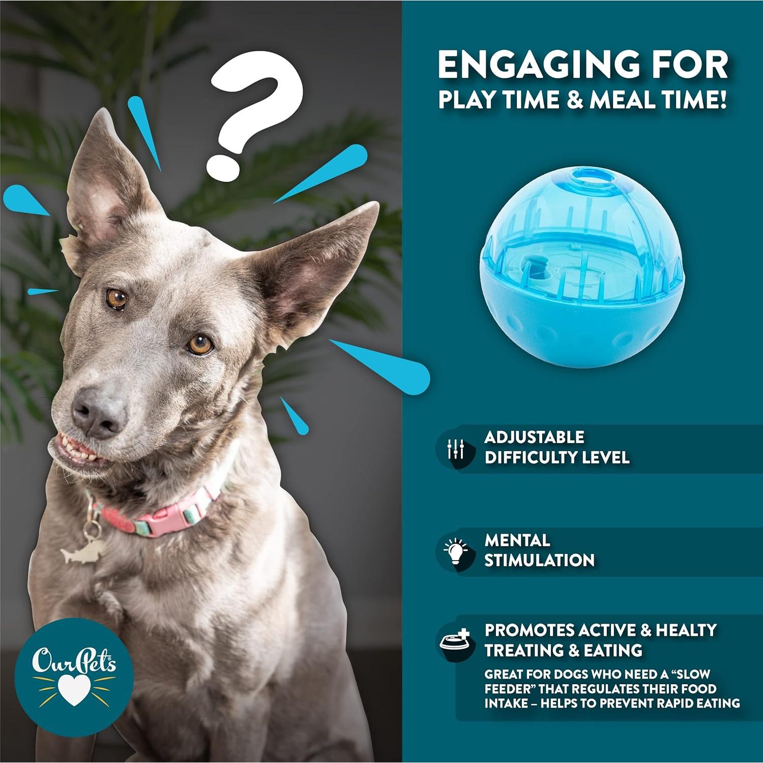 Bola de Trato IQ Nuestra Mascota 10 cm para Perros Grandes