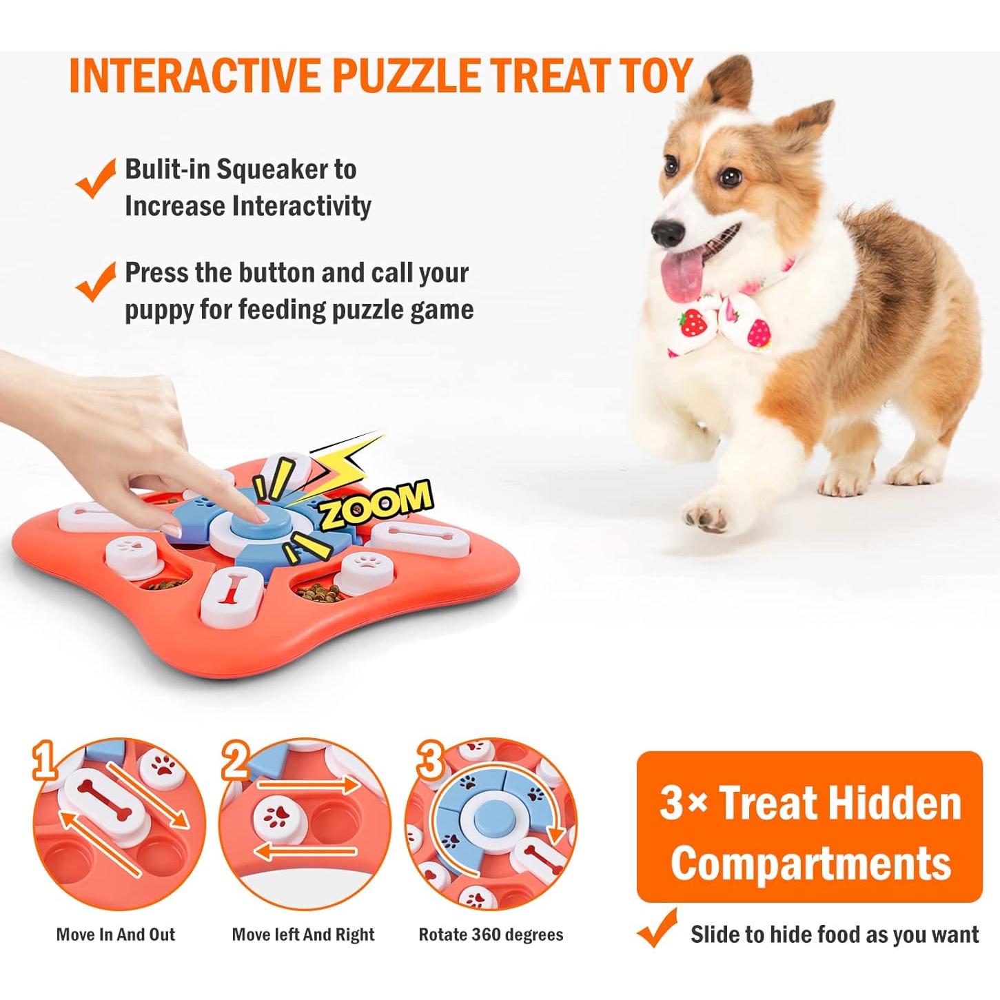 Juguete Rompecabezas Interactivo para Perros Knitly 25,4cm