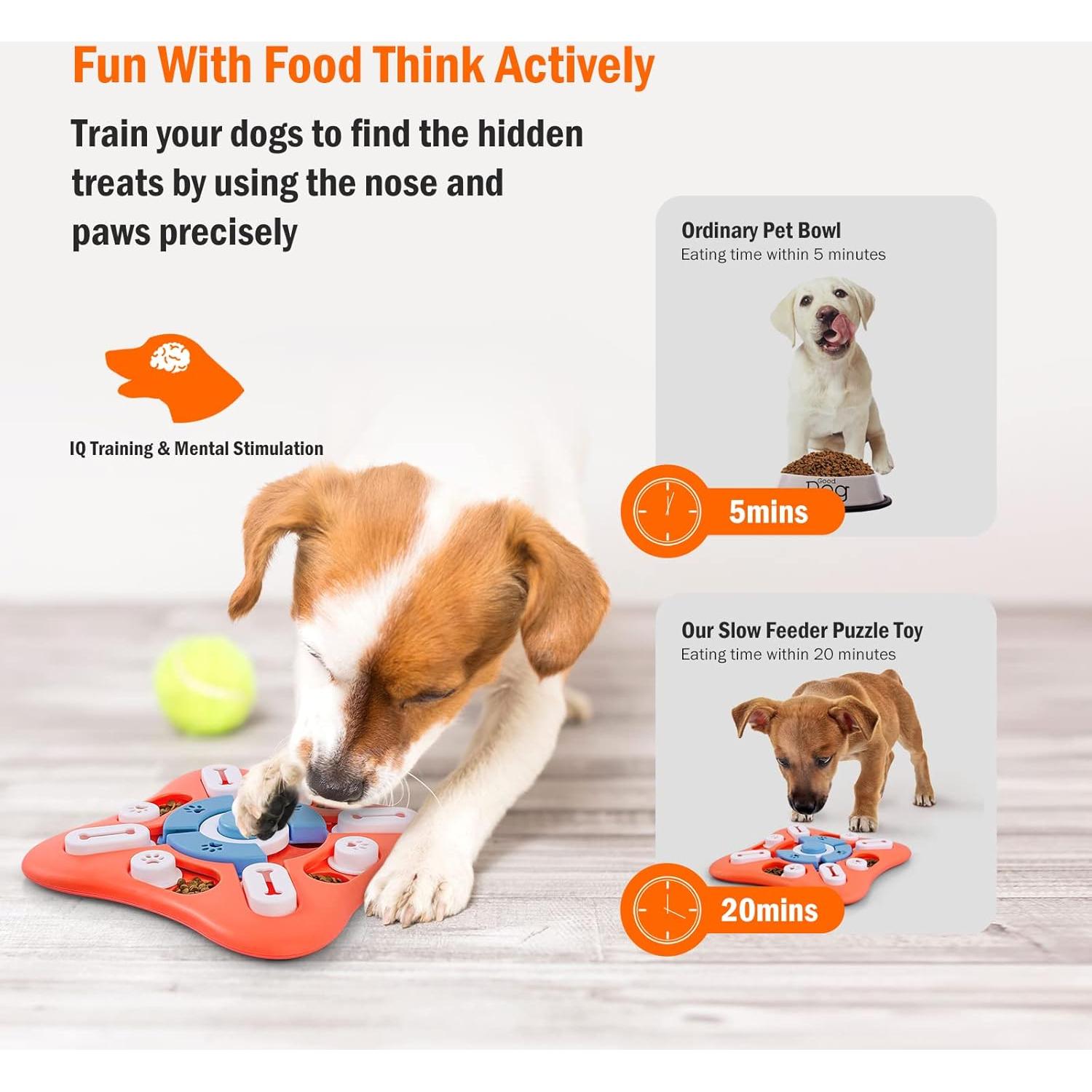 Juguete Rompecabezas Interactivo para Perros Knitly 25,4cm