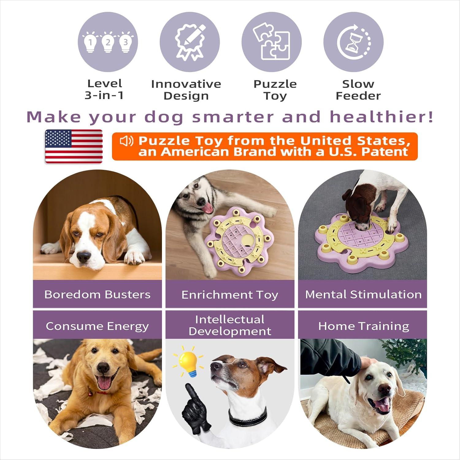 Juguete Rompecabezas para Perros KADTC Rosa 34.9x34.9cm