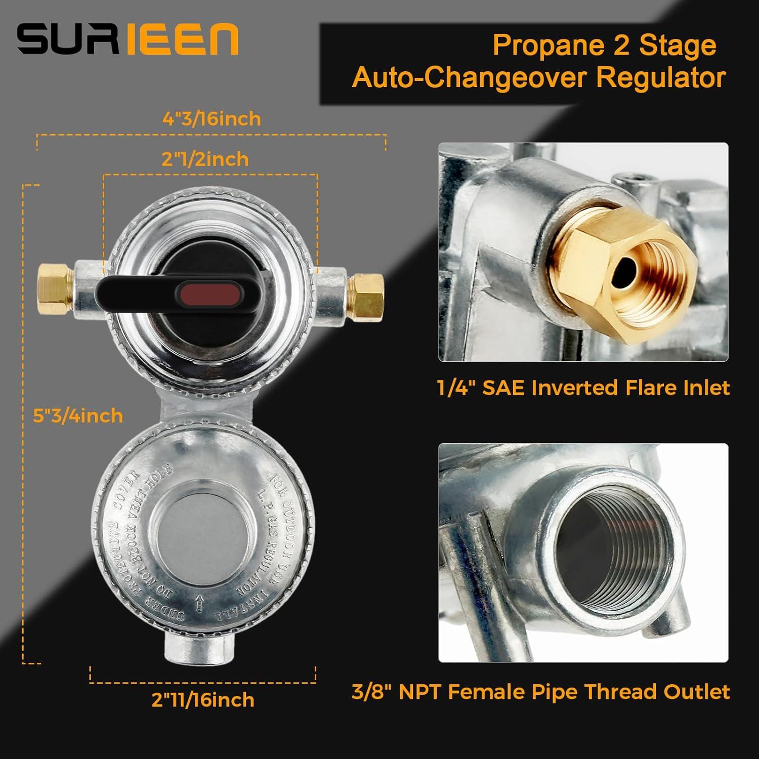 Regulador de Gas Propano LP Automático 2 Etapas SURRIEN