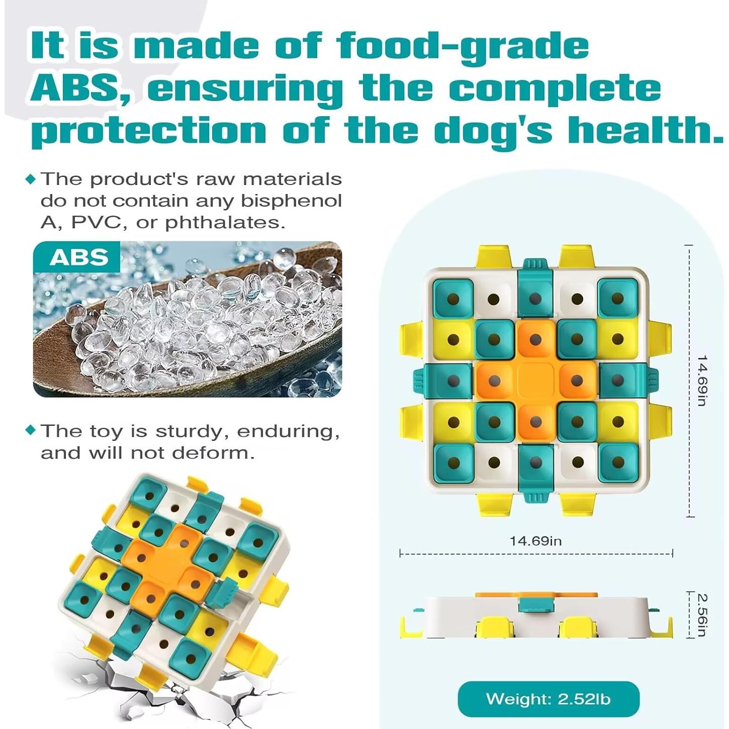 Juguete de Rompecabezas KADTC para Perros Multicolor 37.5 cm