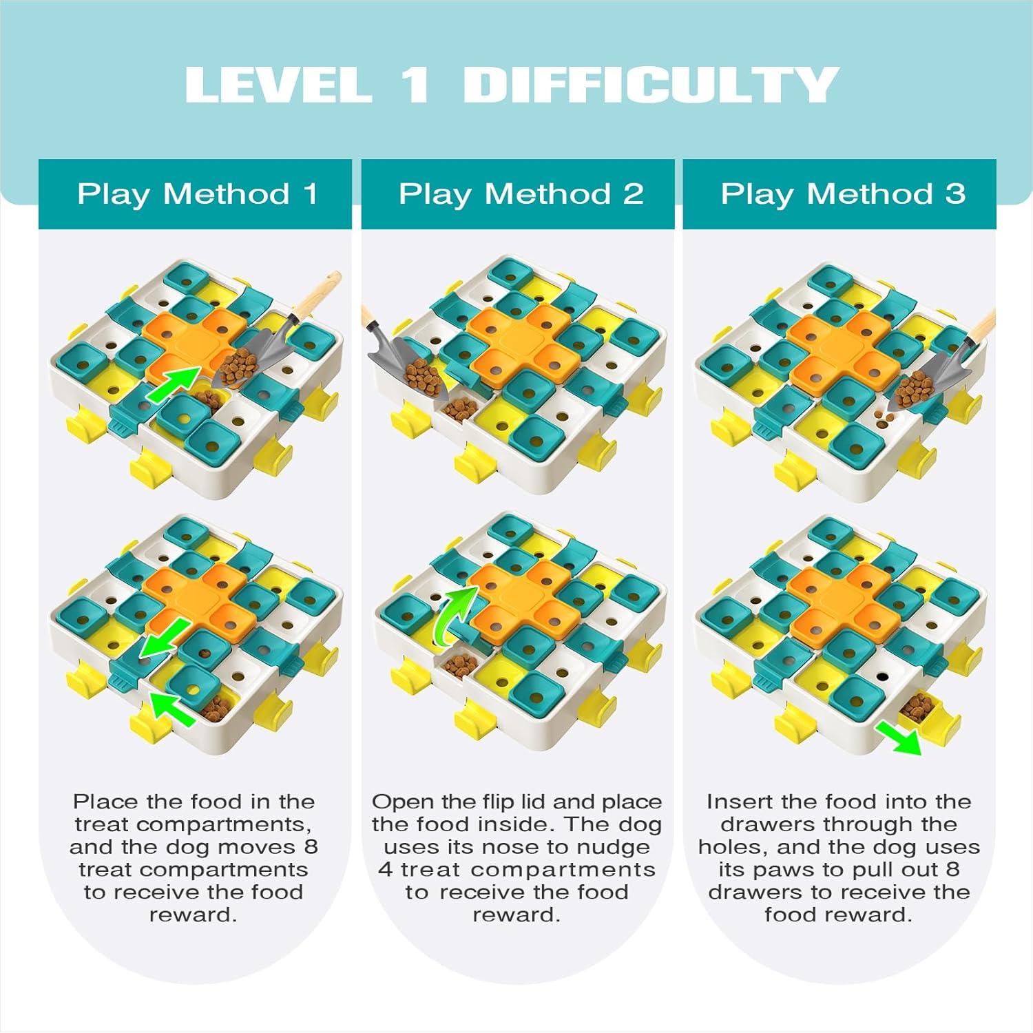 Juguete de Rompecabezas KADTC para Perros Multicolor 37.5 cm