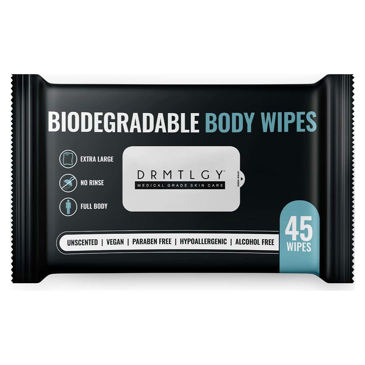 Toallitas de Ducha DRMTLGY Biodegradables 45 Piezas XL