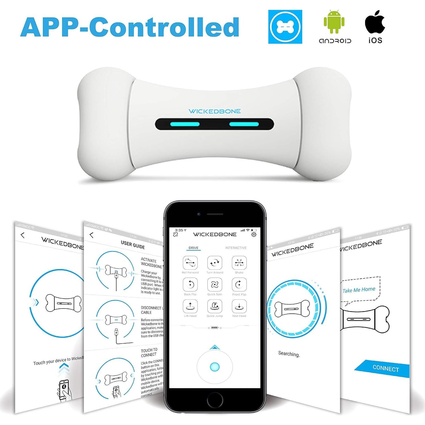 Hueso Interactivo para Perros Wickedbone - Control App
