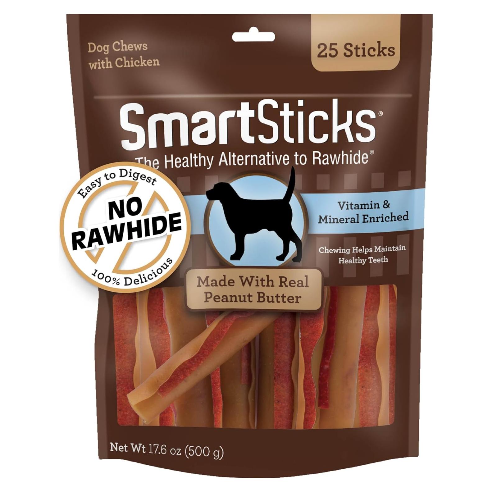 SmartBones Masticables para Perros 25 Unidades Sin Cuero
